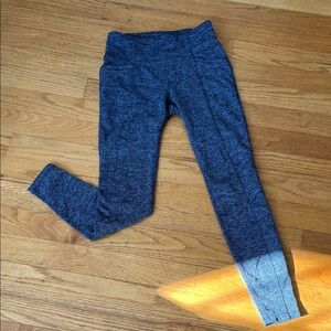 Athleta Dark Gray Patterned Leggings